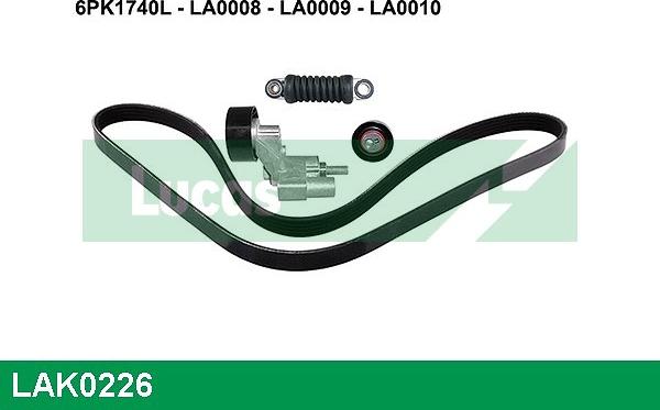 LUCAS LAK0226 - Kit Cinghie Poly-V autozon.pro