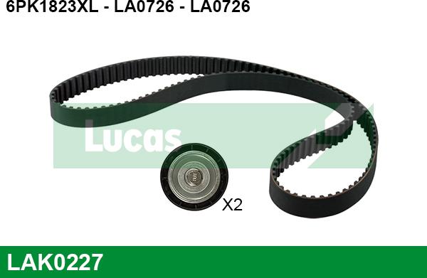 LUCAS LAK0227 - Kit Cinghie Poly-V autozon.pro