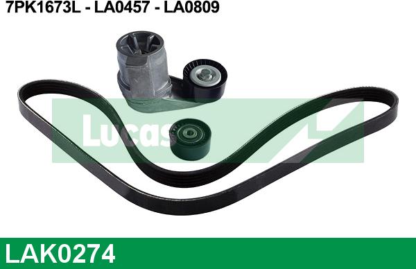 LUCAS LAK0274 - Kit Cinghie Poly-V autozon.pro