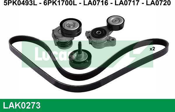 LUCAS LAK0273 - Kit Cinghie Poly-V autozon.pro