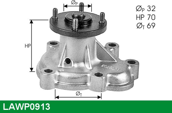 LUCAS LAWP0913 - Pompa acqua autozon.pro