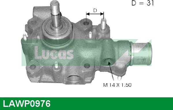 LUCAS LAWP0976 - Pompa acqua autozon.pro