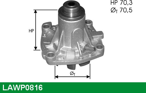 LUCAS LAWP0816 - Pompa acqua autozon.pro