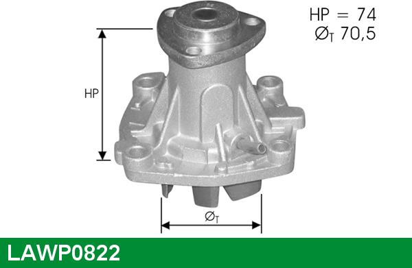 LUCAS LAWP0822 - Pompa acqua autozon.pro