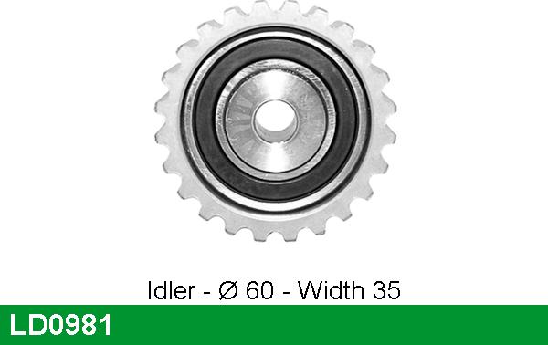 LUCAS LD0981 - Rullo tenditore, Cinghia dentata autozon.pro