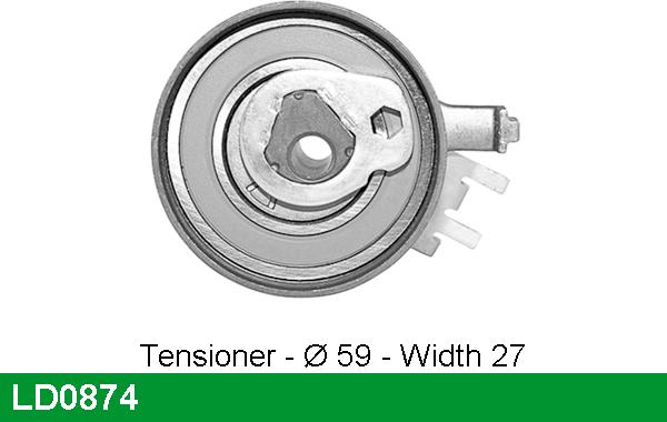 LUCAS LD0874 - Rullo tenditore, Cinghia dentata autozon.pro