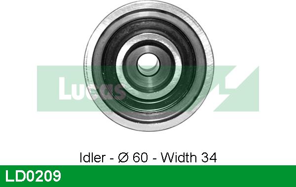 LUCAS LD0209 - Rullo tenditore, Cinghia dentata autozon.pro