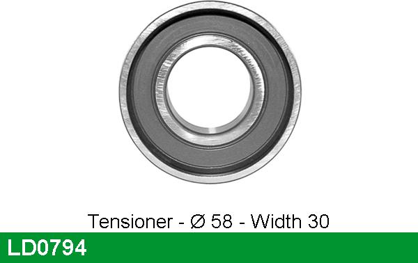 LUCAS LD0794 - Rullo tenditore, Cinghia dentata autozon.pro