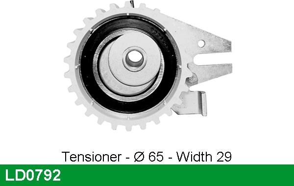 LUCAS LD0792 - Rullo tenditore, Cinghia dentata autozon.pro