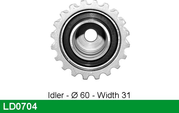 LUCAS LD0704 - Rullo tenditore, Cinghia dentata autozon.pro