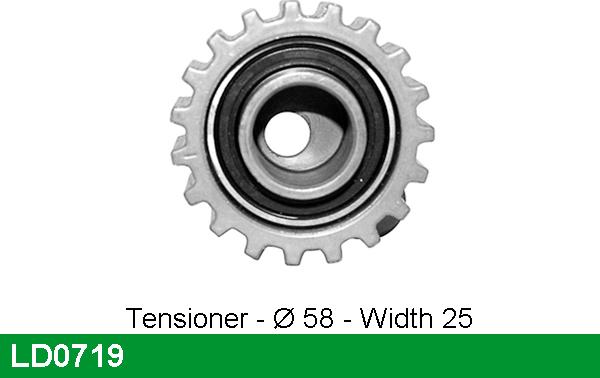 LUCAS LD0719 - Rullo tenditore, Cinghia dentata autozon.pro