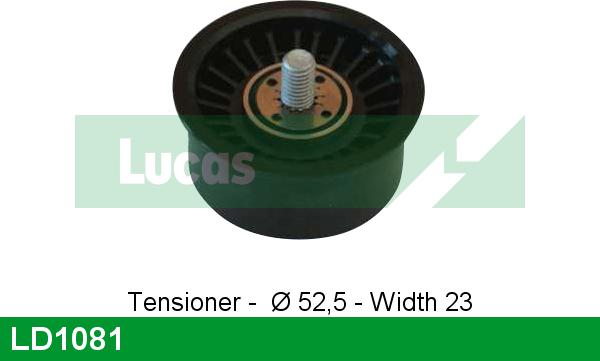 LUCAS LD1081 - Rullo tenditore, Cinghia dentata autozon.pro