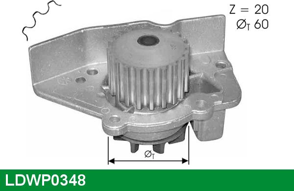 LUCAS LDWP0348 - Pompa acqua autozon.pro