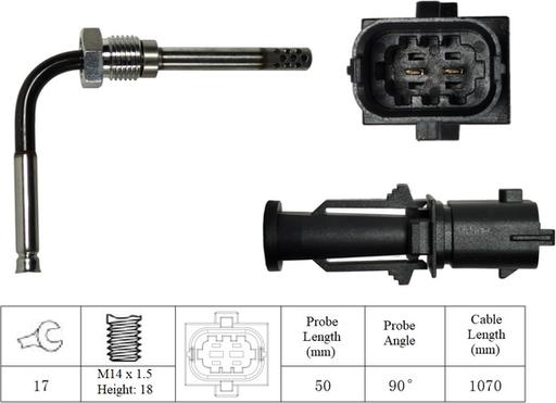 LUCAS LGS6090 - Sensore, Temperatura gas scarico autozon.pro