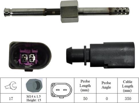 LUCAS LGS6046 - Sensore, Temperatura gas scarico autozon.pro