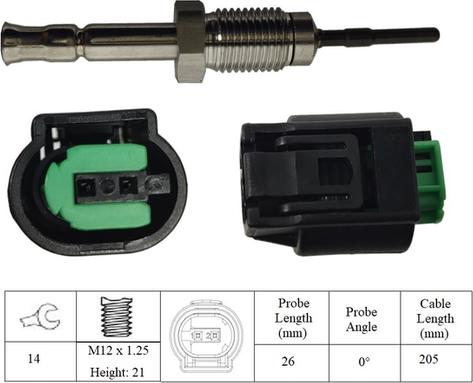 LUCAS LGS6048 - Sensore, Temperatura gas scarico autozon.pro