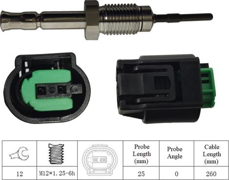 LUCAS LGS6050 - Sensore, Temperatura gas scarico autozon.pro