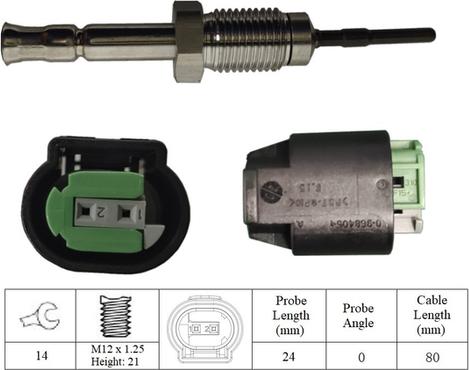 LUCAS LGS6052 - Sensore, Temperatura gas scarico autozon.pro