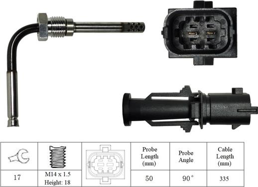 LUCAS LGS6069 - Sensore, Temperatura gas scarico autozon.pro