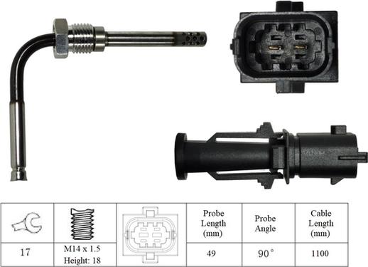 LUCAS LGS6068 - Sensore, Temperatura gas scarico autozon.pro