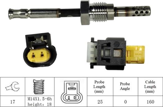 LUCAS LGS6005 - Sensore, Temperatura gas scarico autozon.pro