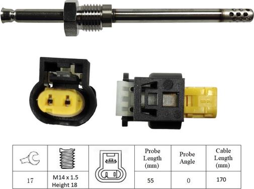 LUCAS LGS6000 - Sensore, Temperatura gas scarico autozon.pro