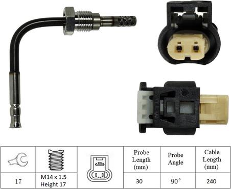 LUCAS LGS6008 - Sensore, Temperatura gas scarico autozon.pro