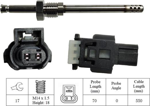 LUCAS LGS6013 - Sensore, Temperatura gas scarico autozon.pro