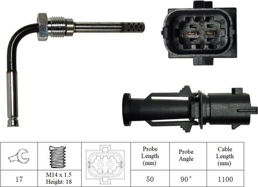 LUCAS LGS6082 - Sensore, Temperatura gas scarico autozon.pro