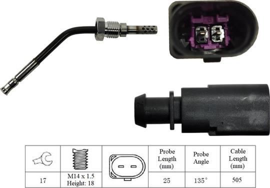 LUCAS LGS6035 - Sensore, Temperatura gas scarico autozon.pro