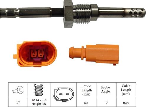 LUCAS LGS6030 - Sensore, Temperatura gas scarico autozon.pro