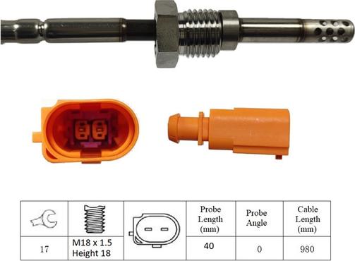 LUCAS LGS6031 - Sensore, Temperatura gas scarico autozon.pro