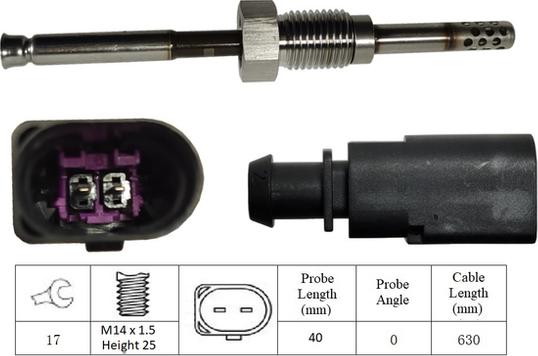 LUCAS LGS6032 - Sensore, Temperatura gas scarico autozon.pro