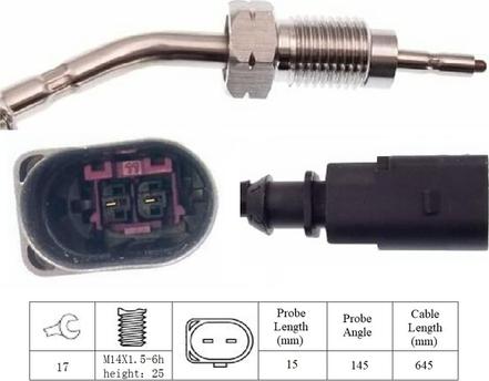 LUCAS LGS6029 - Sensore, Temperatura gas scarico autozon.pro