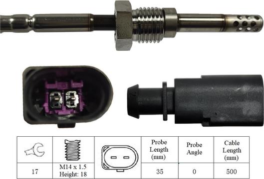 LUCAS LGS6027 - Sensore, Temperatura gas scarico autozon.pro