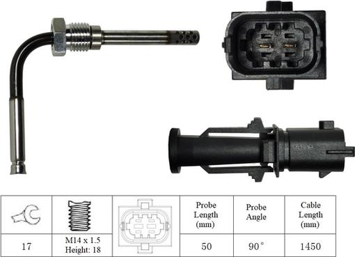 LUCAS LGS6079 - Sensore, Temperatura gas scarico autozon.pro