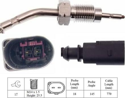 LUCAS LGS6100 - Sensore, Temperatura gas scarico autozon.pro