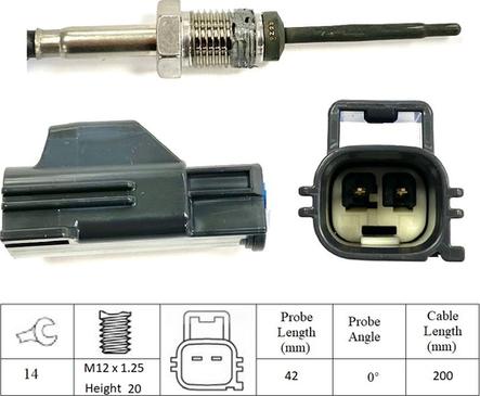 LUCAS LGS6117 - Sensore, Temperatura gas scarico autozon.pro