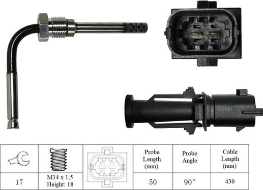 LUCAS LGS7096 - Sensore, Temperatura gas scarico autozon.pro