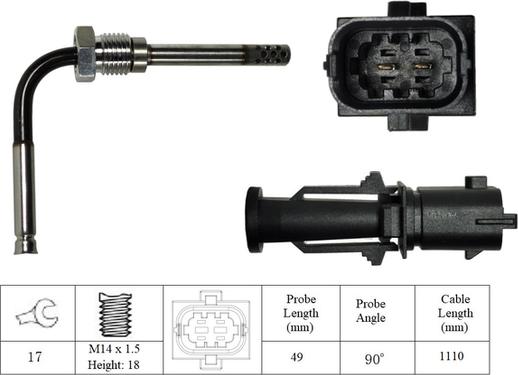 LUCAS LGS7045 - Sensore, Temperatura gas scarico autozon.pro