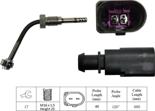 LUCAS LGS7000 - Sensore, Temperatura gas scarico autozon.pro