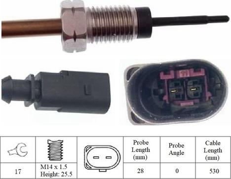 LUCAS LGS7001 - Sensore, Temperatura gas scarico autozon.pro