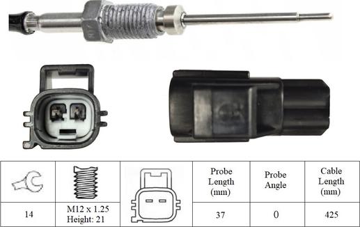 LUCAS LGS7080 - Sensore, Temperatura gas scarico autozon.pro