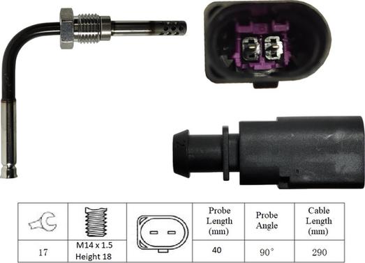 LUCAS LGS7038 - Sensore, Temperatura gas scarico autozon.pro