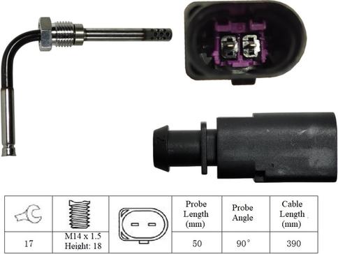 LUCAS LGS7144 - Sensore, Temperatura gas scarico autozon.pro