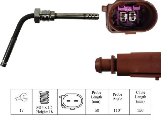 LUCAS LGS7145 - Sensore, Temperatura gas scarico autozon.pro