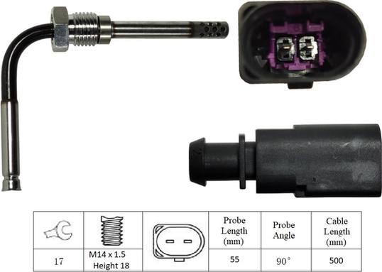 LUCAS LGS7146 - Sensore, Temperatura gas scarico autozon.pro