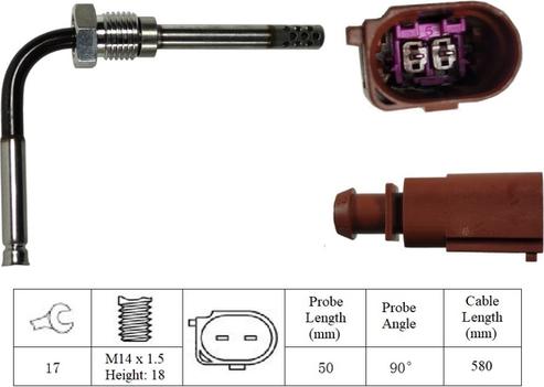 LUCAS LGS7150 - Sensore, Temperatura gas scarico autozon.pro