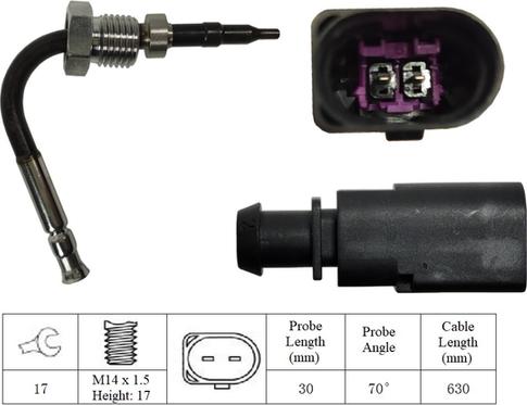 LUCAS LGS7169 - Sensore, Temperatura gas scarico autozon.pro