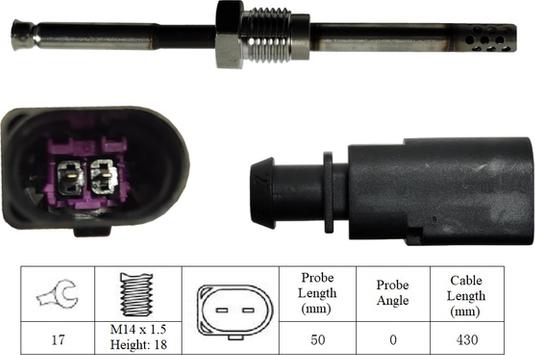 LUCAS LGS7137 - Sensore, Temperatura gas scarico autozon.pro